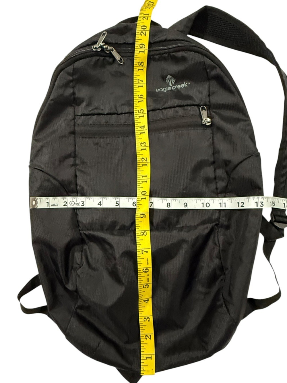 Eagle Creek Packable Daypack Backpack Black Lightweight Travel Hiking 13L - Picture 10 of 15